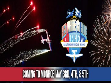 Red, White, and Blue Airshow at Monroe Regional Airport May 4th-5th